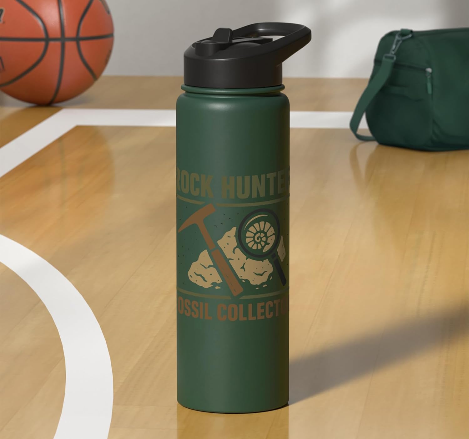 Rock Hound Geology Fossil Hunter Mineral Collector Gift Stainless Steel Insulated Water Bottle
