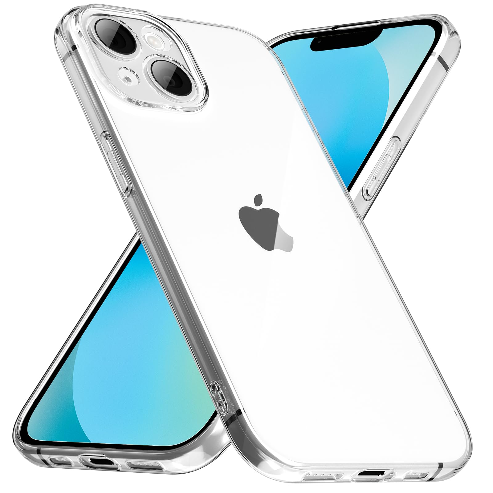 Cover MagSafe per iPhone 13 con angoli rinforzati - trasparente - Italiano
