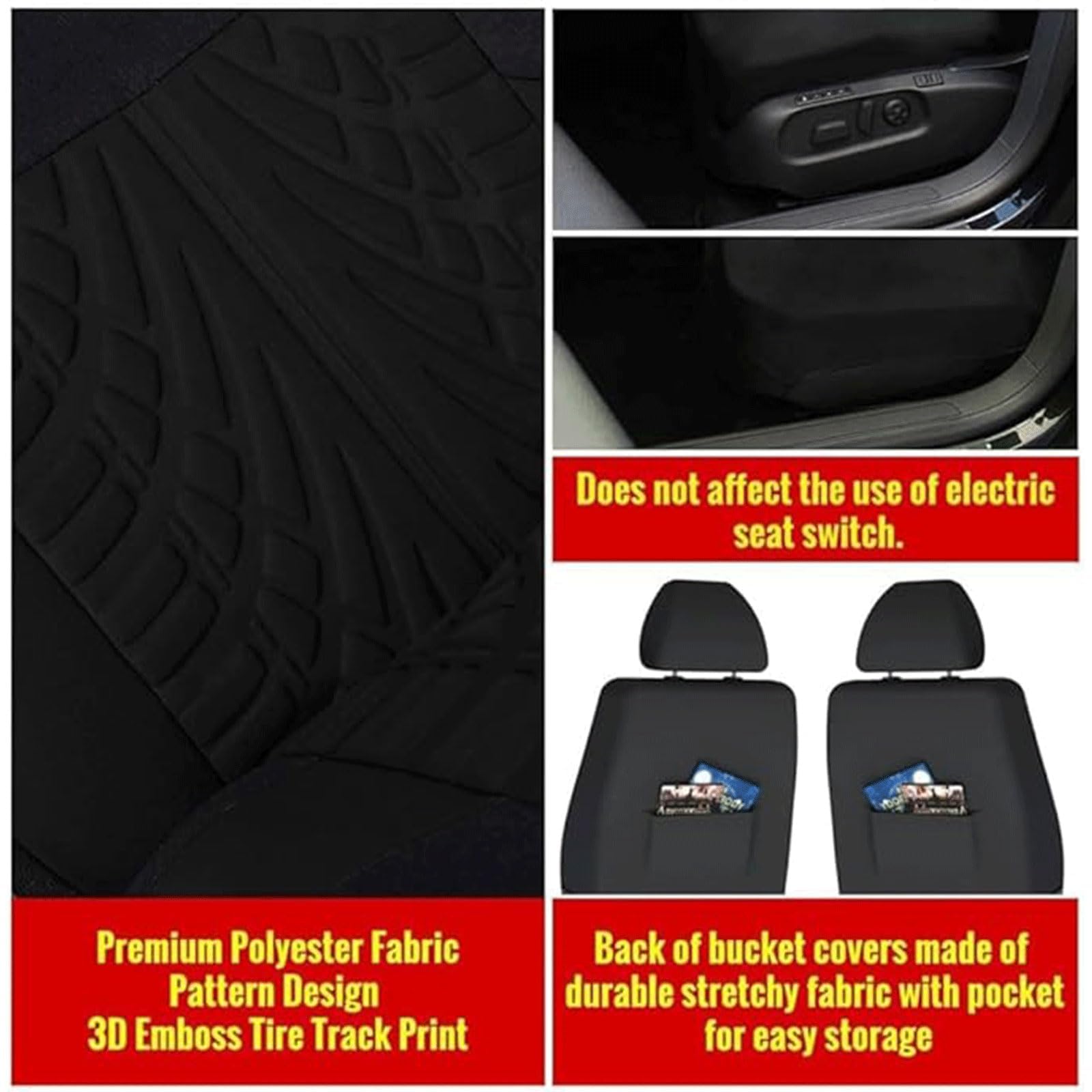 Coprisedili Auto, per MG ZS Hybrid+ Luxury 2024 2025 2026 Confortevole Coprisedile Copri Traspirante Antiscivolo Anteriori Posteriori Protezione Sedile,A