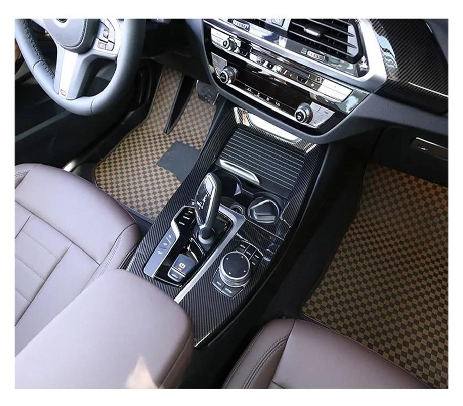 Rivestimento Cruscotto BMW X3 X4 - Fibra Di Carbonio, Adesivo, Per Modelli 2018-2021 - Foto 2