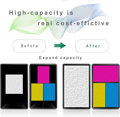 Miniatura 5 de Paquete de 2 cartuchos de tinta negra 63 XL compatibles con cartuchos de tinta compatibles para HP 63XL Officejet 3830 4650 4652 4655 5200 5255 Envy