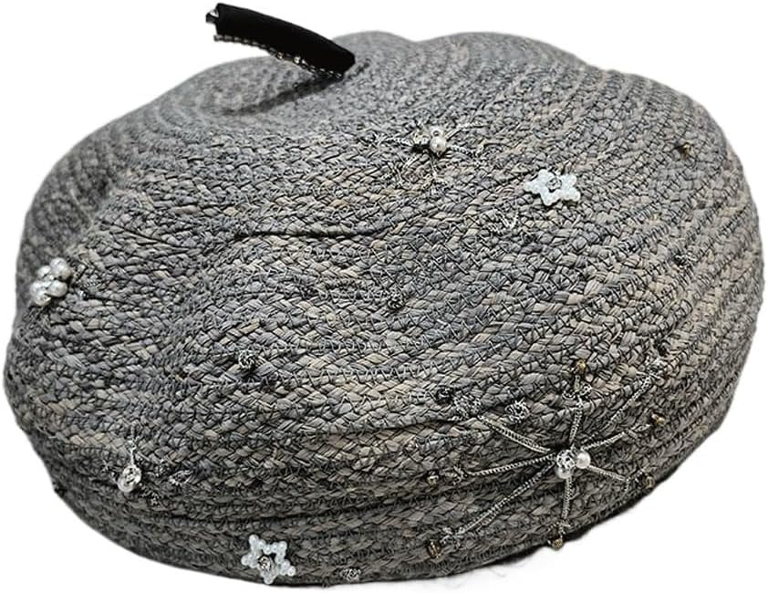 Raffia Beret Millinery Hat Painter's Small Skin Pull