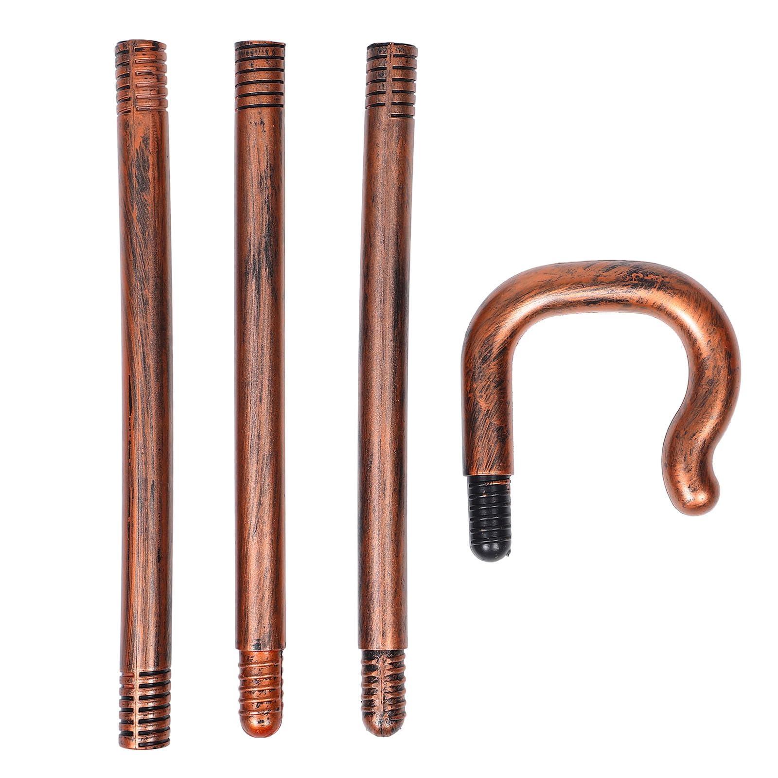 SUPVOX Halloween Plastic Pharaoh Staff Prop for Party and Cosplay, Shepherd Cane Costume Accessory, Lightweight Halloween Staff Stick for Dress Up and Stage Performance