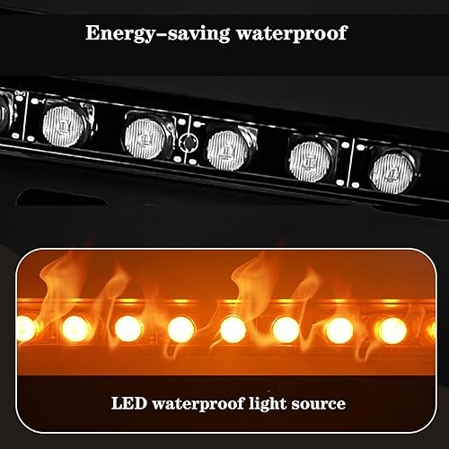 Miniatura 4 de Chimenea eléctrica moderna para sala de estar, chimenea eléctrica empotrada, 16 colores, chimenea de nebulización ajustable, diseño inteligente