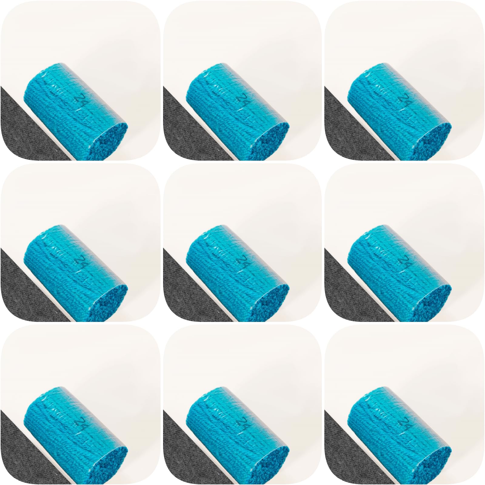 Yglnden 10 Bundles Latch Hook Kit Colorful Yarn Bundles Cut Rug DIY Latch Hook Yarn for Handmake Craft Sewing Knitting for Adults (10 Bundles# Blue A)
