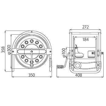 so　リール、網セット Amazon.co.jp: ハタヤ (HATAYA) ホースリール 散水用 20m巻き用