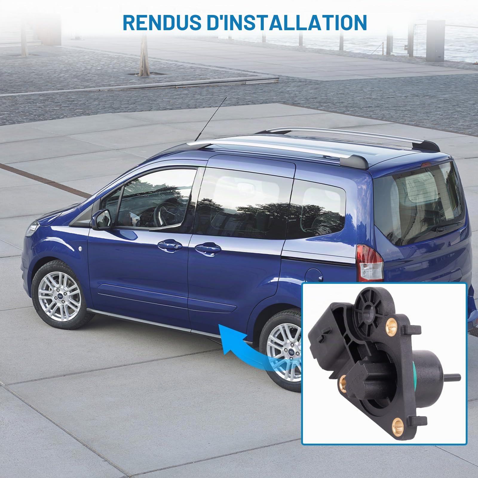 Capteur de position pour actionneur de turbo, Capteur de position pour actionneur turbo, Moteur d'actionneur de soupape de décharge de turbo compatible avec C3 II A51 C4 B7 DS3 207 9673283680