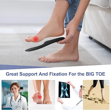 Carbon Fibre Insole Morton's Extension Orthotic, FAKILO 1 Pair Rigid Foot Support Insole Insert for Hallux Rigidus, Turf Toe, Hallux Limitus - 295 mm - Women's Size 14, Men's 13