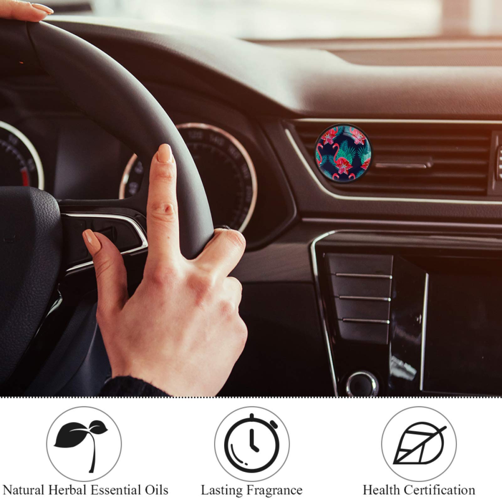 Akozon Auto Vent Clip, 6 Stuks Leuke Bloemen Auto Air Vent Clips Mooie Bloem therapie Auto Luchtverfrisser Vents Clips Voor Auto Air Vent Decoraties