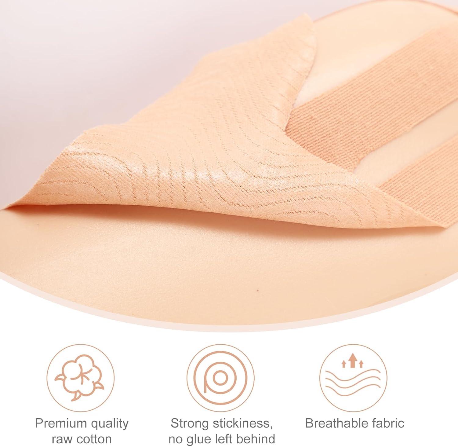 12pcs Athletic Tape Strips, Skin Color Precut Tape Strips Latex-Free Sticker Waterproof Knee Support Stickers for Support Comfort During Workouts