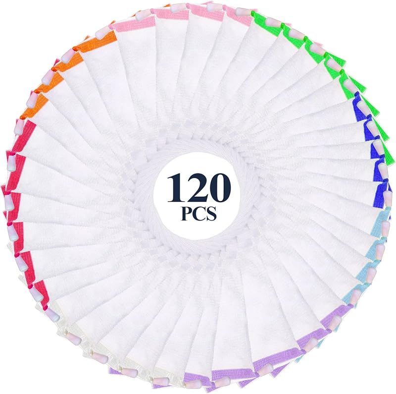 Hushee Sachos de Malha para Sabonete em PE com Cordão, Pacote com 120