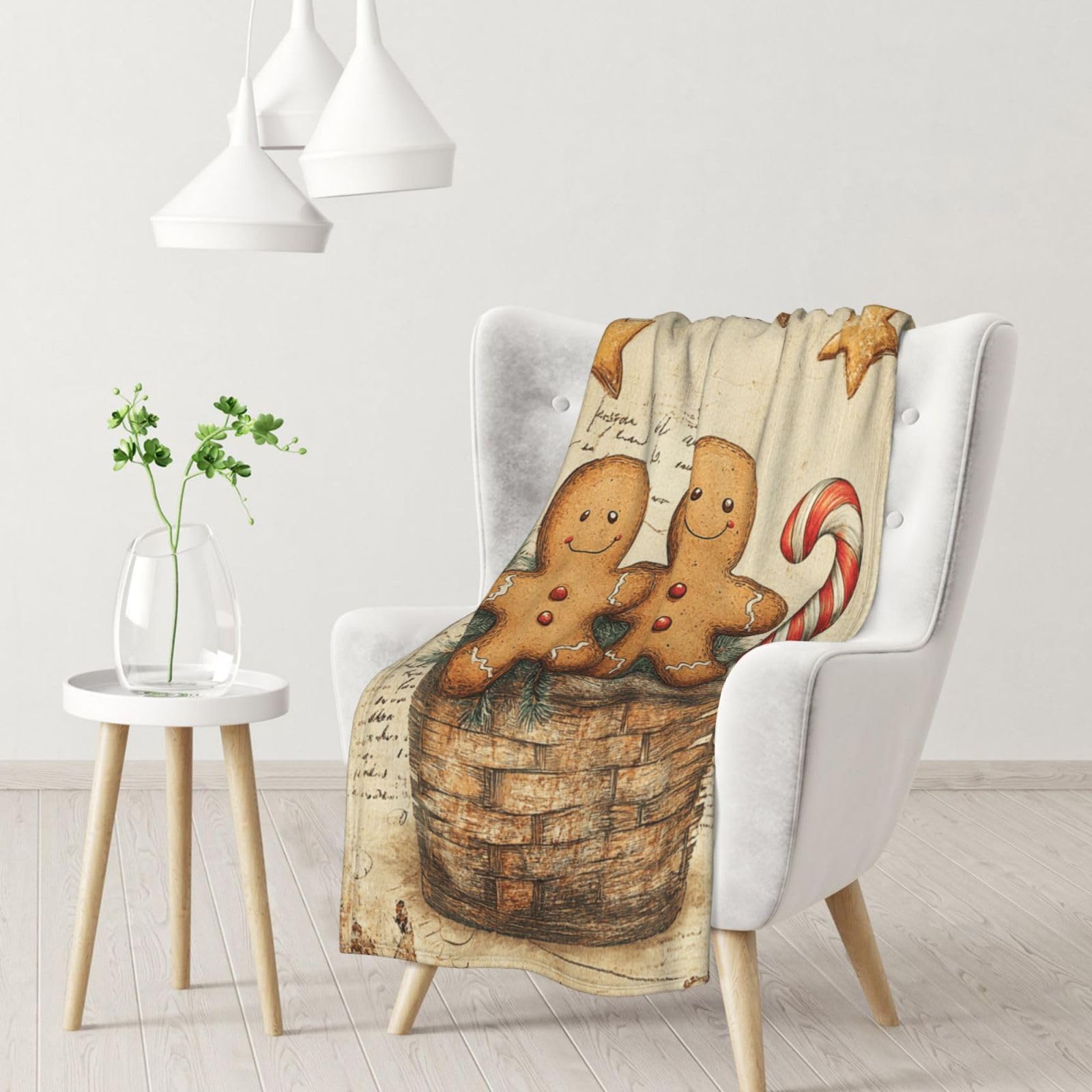Manta para Sofá Persona De Galletas Lindas Manta Decorativa para Sillón L