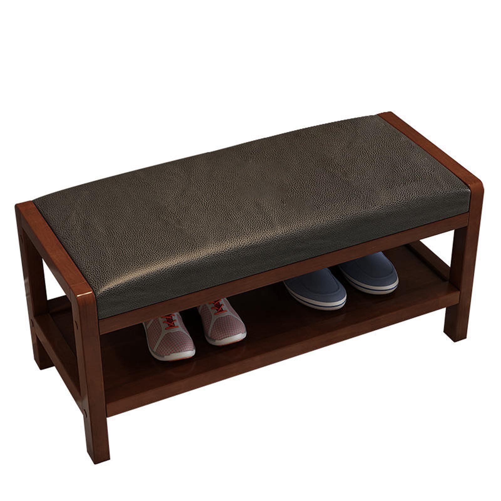 Banc à chaussures en bois massif : la solution petit espace