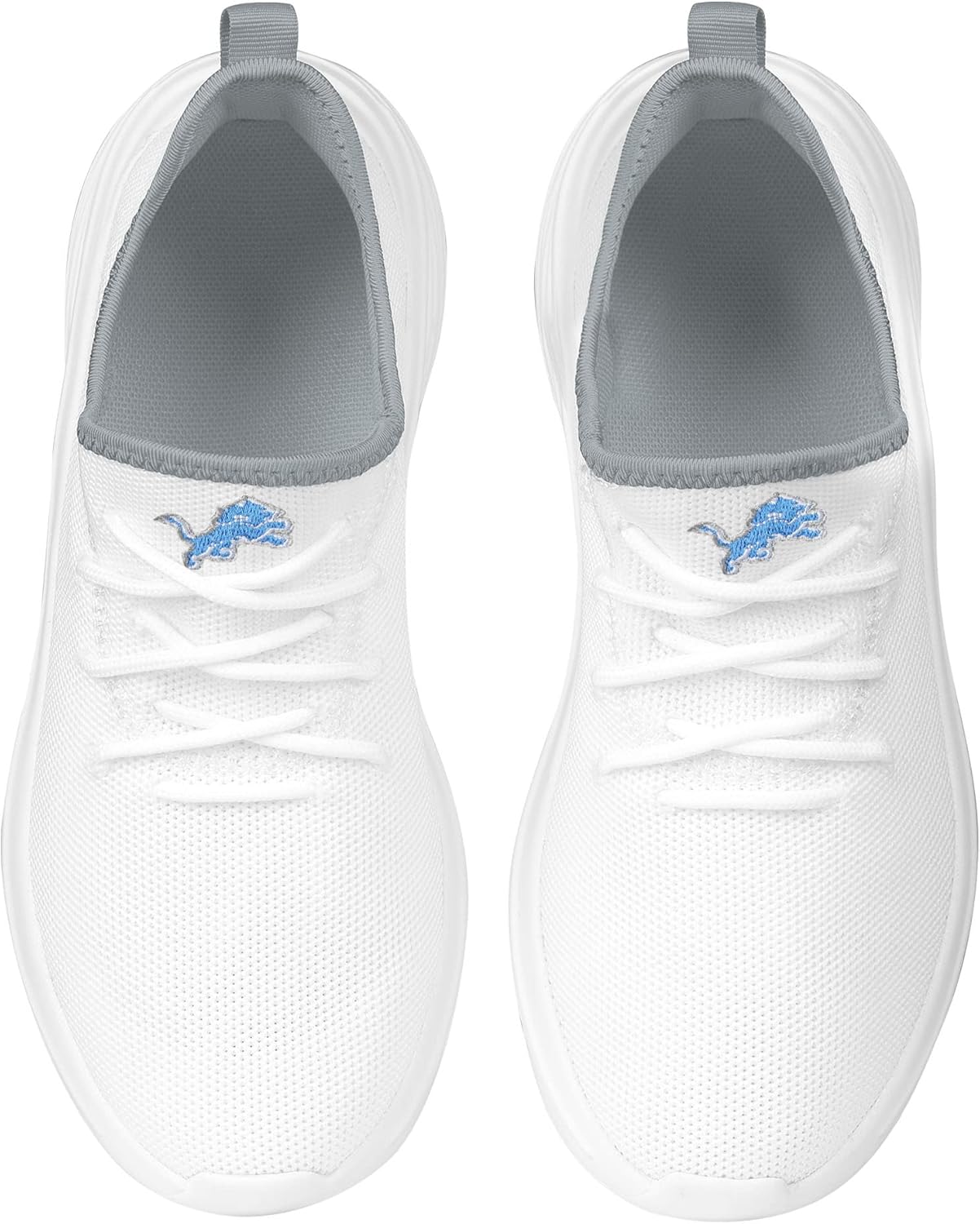 FOCO NFL Womens NFL Team Logo White Athletic Shoes Sneakers