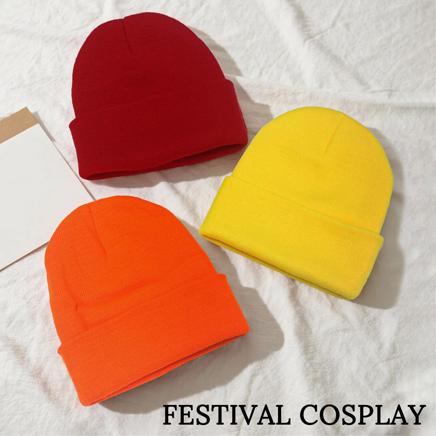 PFFY Unisex Beanie Hats for Men Women Knit Winter Beanies - Image 7