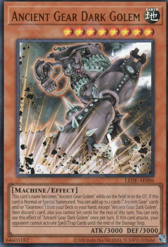 Amazon.com: YU-GI-OH! Ancient Gear Dark Golem - LEDE-EN006 - Super Rare