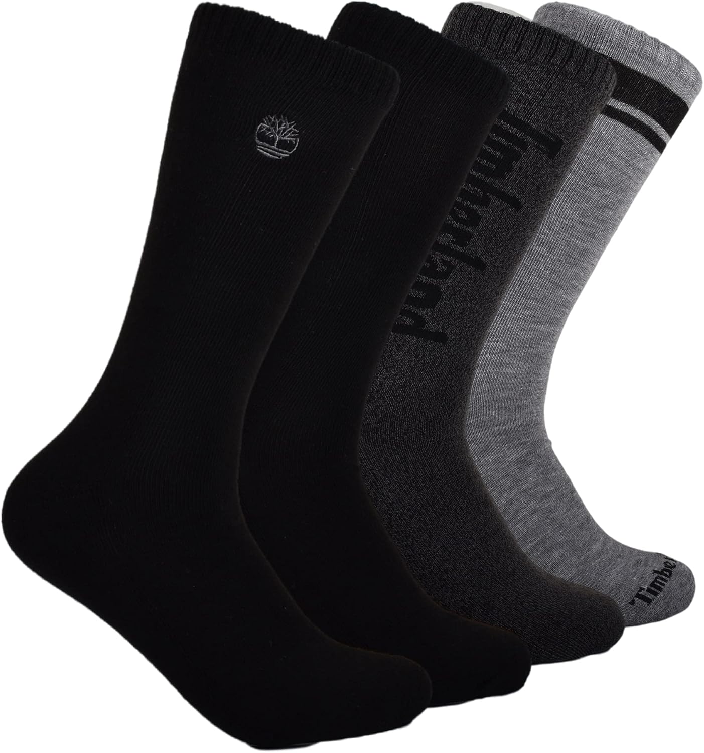 Timberland - Brandclub - Timberland Men's Half Cushion Crew Socks Gift Set, Dark Grey Heather, Large Timberland - Brandclub - Timberland Men's Half Cushion Crew Socks Gift Set, Dark Grey Heather, Large