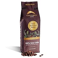 Vista 19 de KONA EARTH - 100% Café Kona, Tostado Medio Oscuro Clásico, Grano Entero (227 gramos) Café auténtico Kona hawaiano de la granja, tostado en lotes