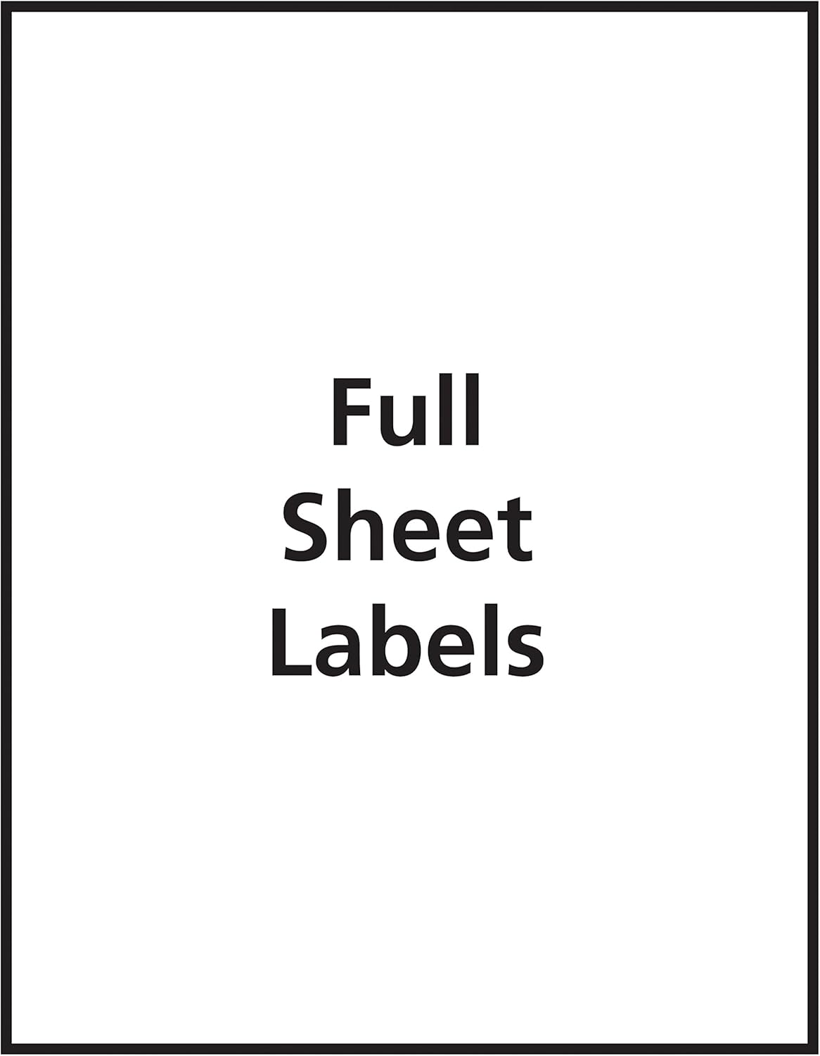Avery Full Sheet Printable Shipping Labels, 8.5" x 11", Matte Clear, 10 Blank Mailing Labels (18665) : Address Labels : Office Products