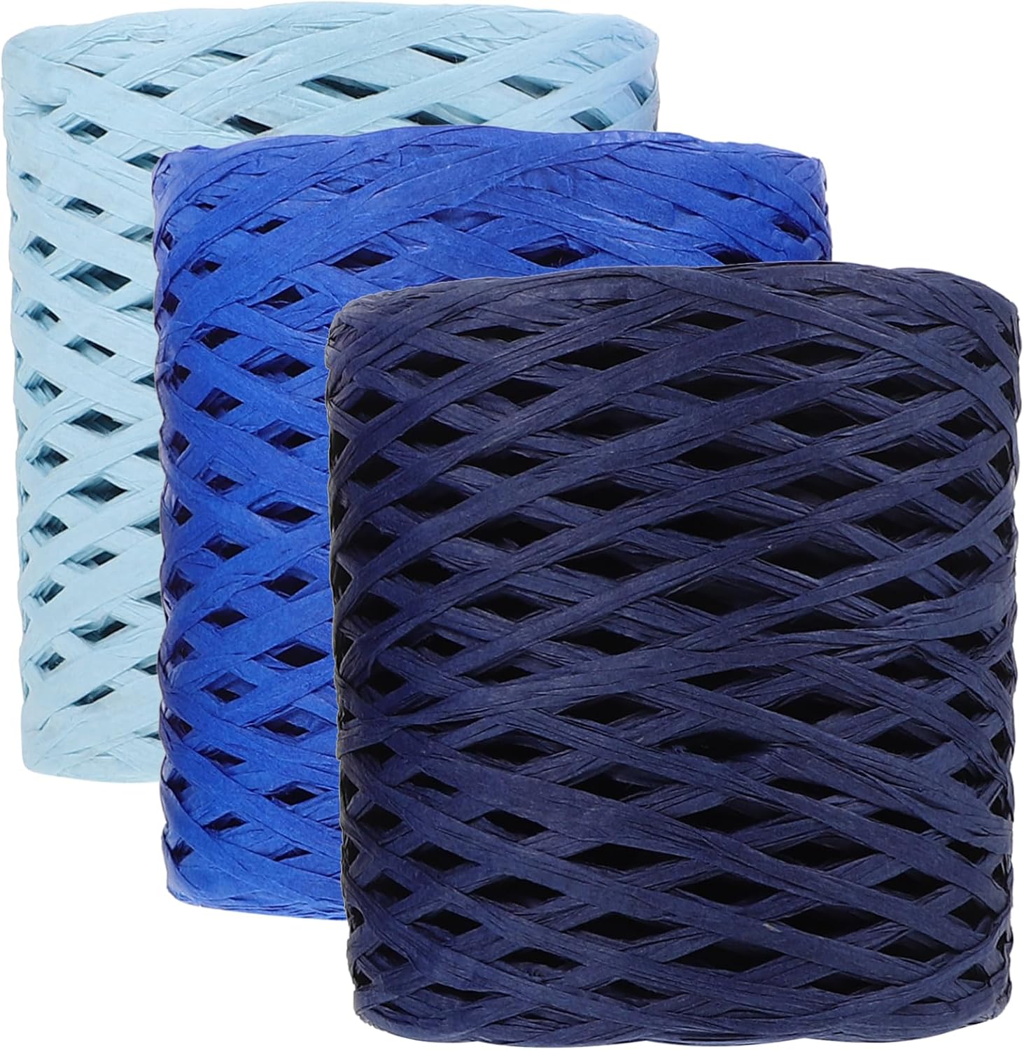 ARTIBETTER 3rolls Raffia Ribbons for Wrapping Decorative Raffia String Paper Ribbon Craft Twine Rope