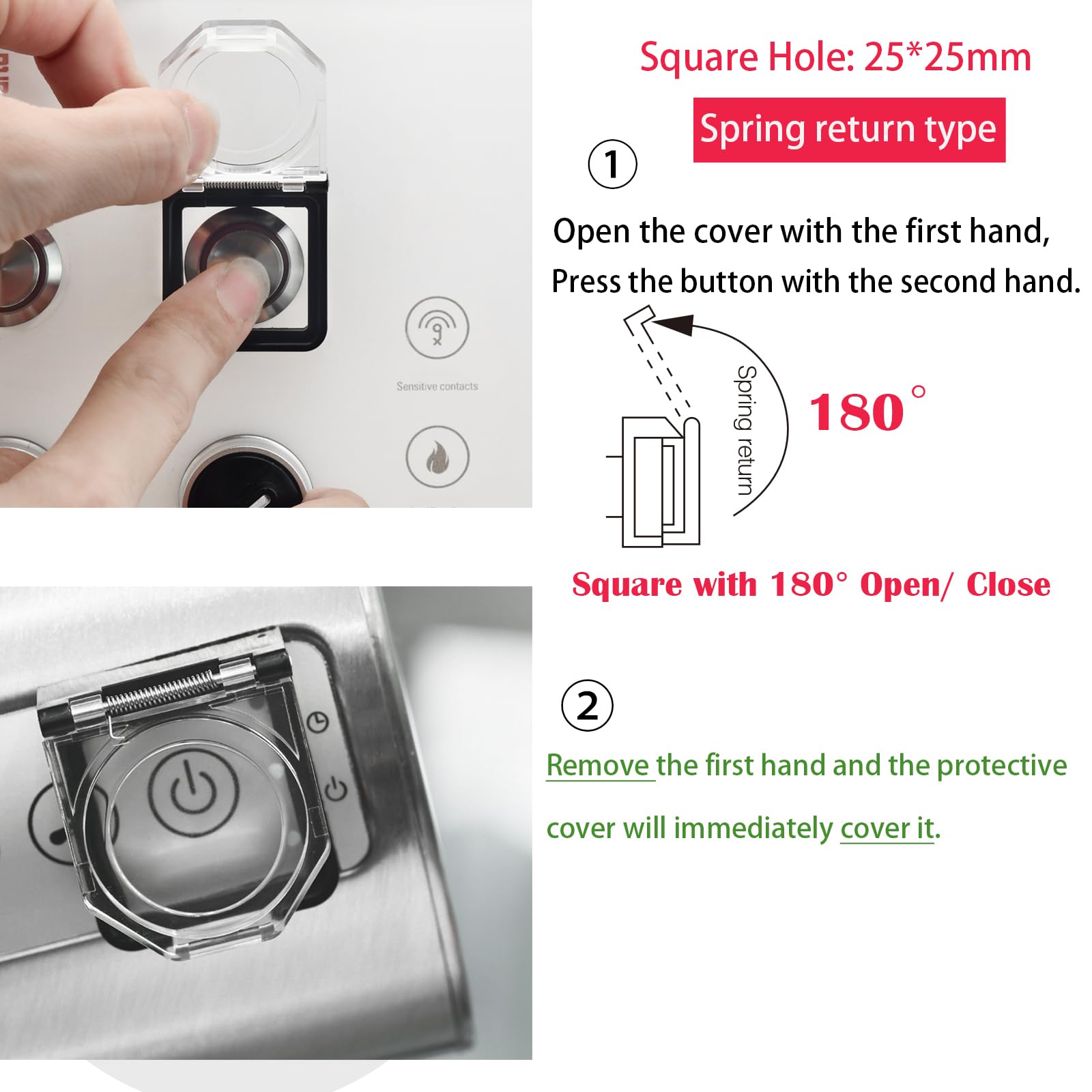 【カバー・付属なし】強運の法則 Amazon.co.jp: (10個)電源プッシュボタンスイッチカバー、防水
