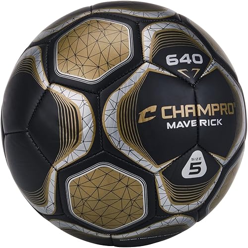 Miniatura 2 de CHAMPRO Balón de fútbol Maverick Negro, oro Vegas,Fire Red,Azul (Optic Blue),naranja (Optic Orange),Amarillo (Optic Yellow),Verde