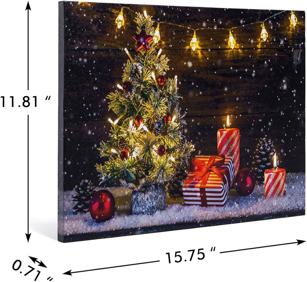 Amazon.co.jp: NIKKY HOME 16インチ x 12インチ クリスマス LED ライト