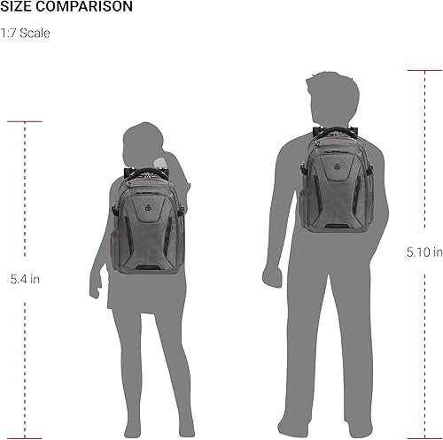 Miniatura 9 de SwissGear Mochila para laptop Scansmart 5358 USB, gris Ballistic, L, 5358 USB Scansmart - Mochila para portátil