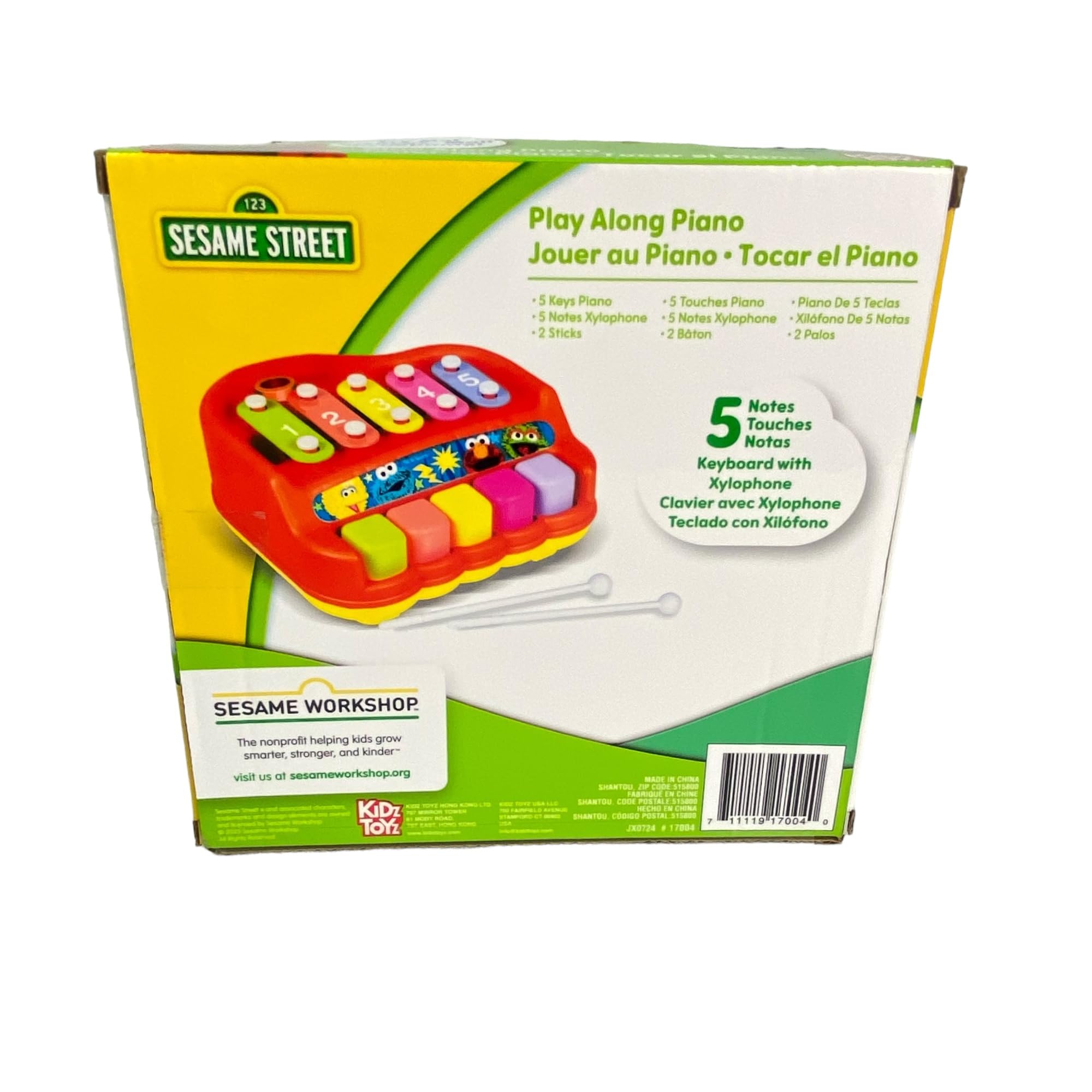 Sesame Street Play Along Piano & Xylophone - Learn to Play Piano Music Education for Kids and Preschoolers Ages 3+