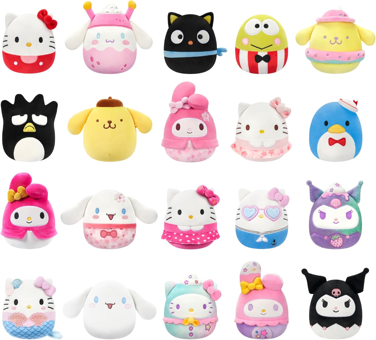 Squishmallows Original Sanrio Hello Kitty and Friends 5in Mystery 3-Pack – Official Jazwares Plush (Little)