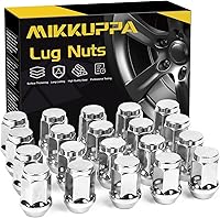 MIKKUPPA 1/2-20 Chrome Closed End Lug Nuts for Jeep Wrangler 1987-2018, Liberty, Grand Cherokee - 20 Pack Aftermarket Wheels