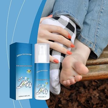 Shoe Deodorizer Spray, Long Lasting Shoe Sprays for Smelly Shoes, Deodorizing Spray for Shoes and Socks Sneakers Boots Sandals (2, Tea Tree)