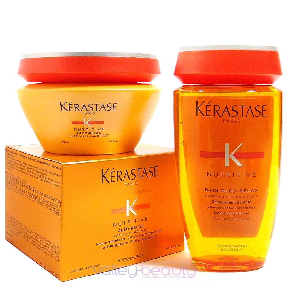 Kerastase Nutritive Bain Oleo-relax Shampoo 8.5 and Masque