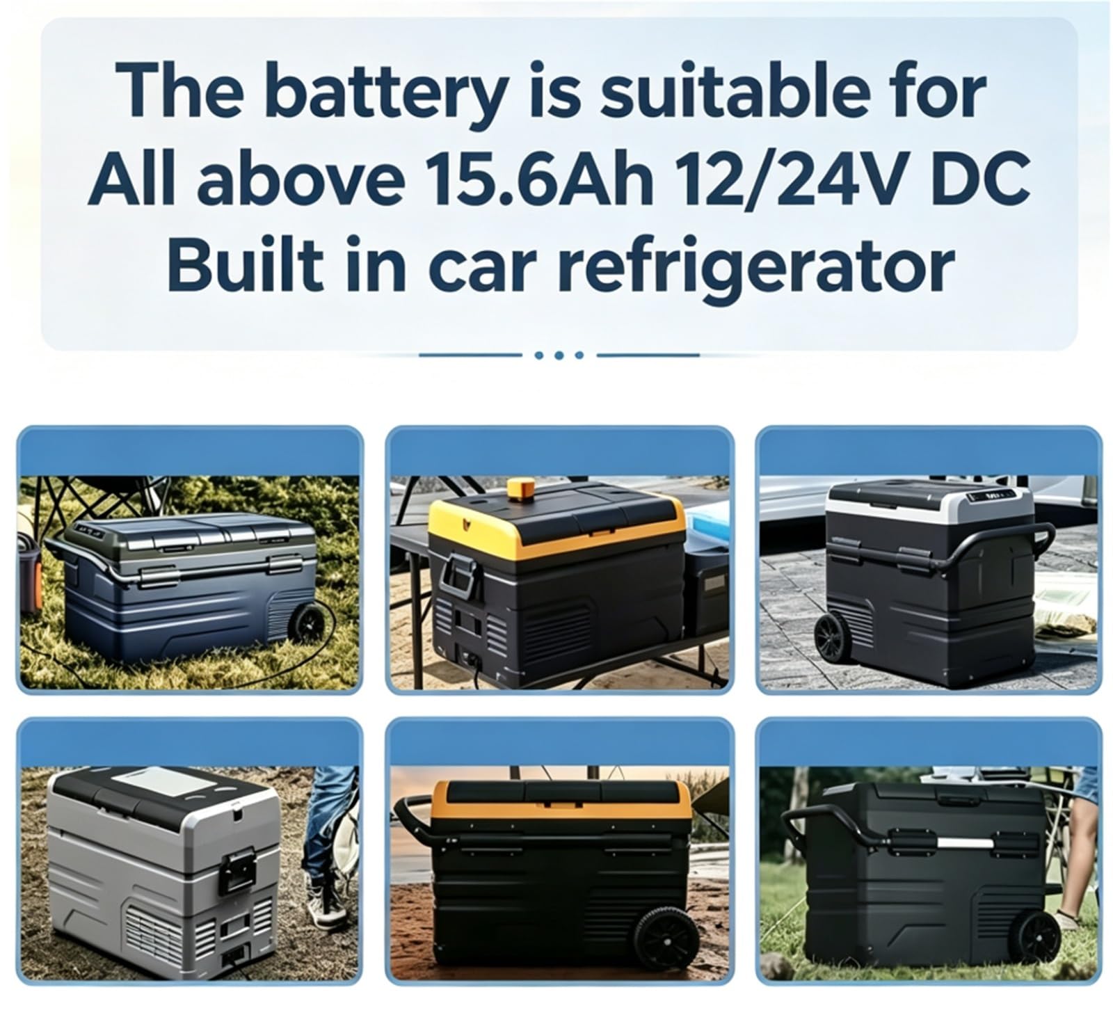 Compatible Con Alpicool TA/ECX/MT, Batería Integrada Nevera 15.6Ah 173Wh