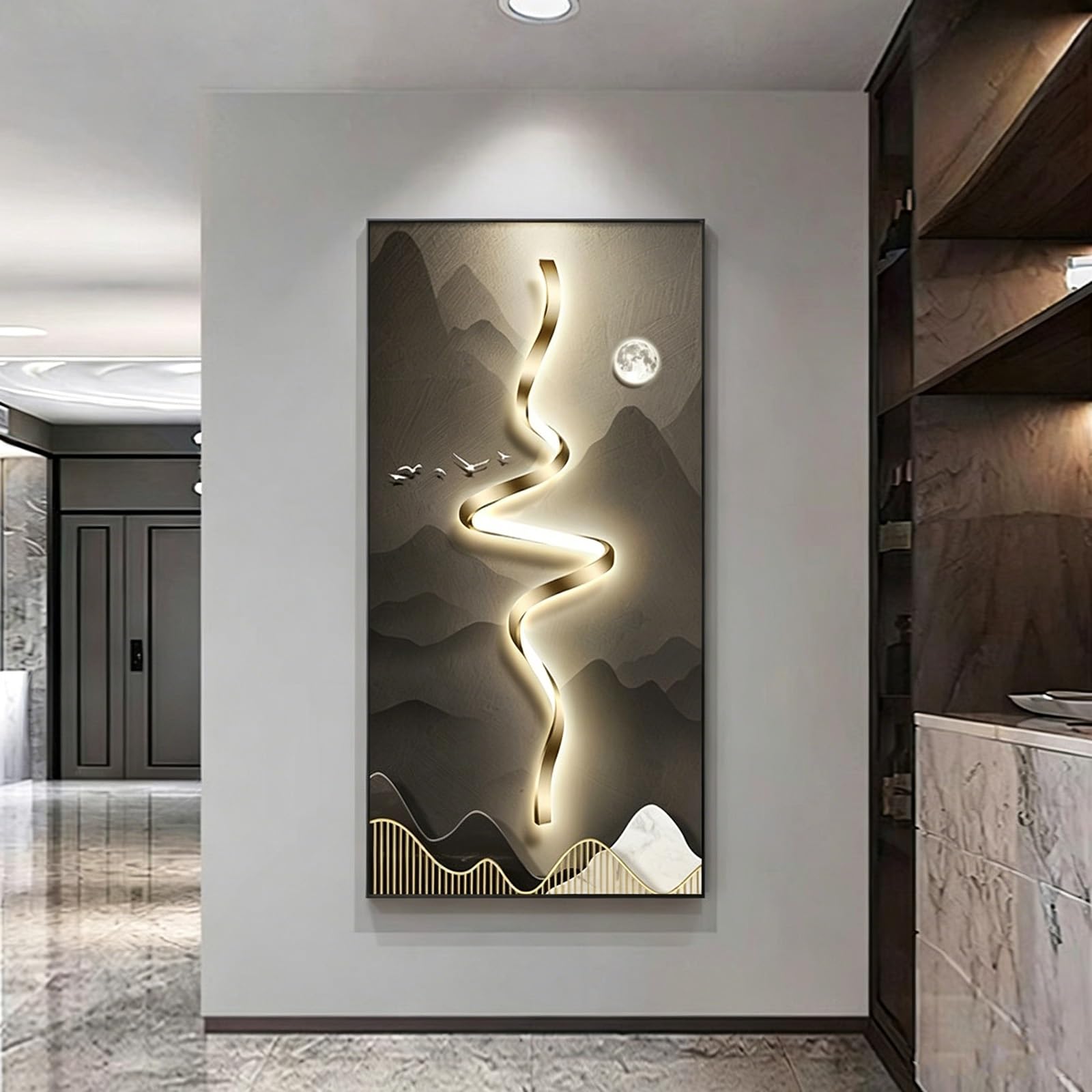 Cache compteur et interrupteur mural en alu pour sublimer la décoration de votre salon