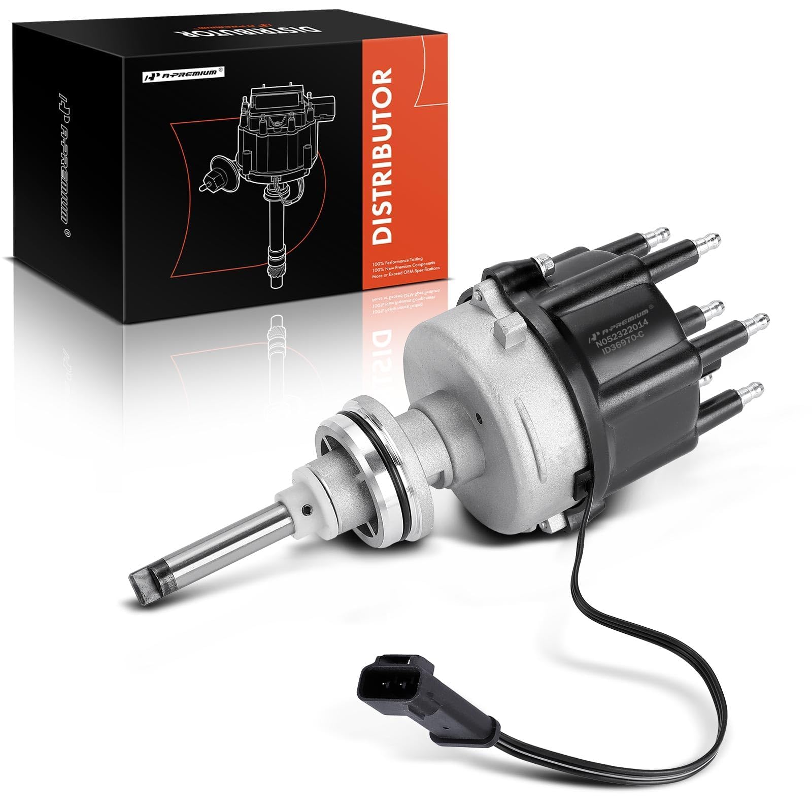 A-Premium Electronic Distributor V6 3.9L - Compatible with Dodge Ram 1500 1998-2001, Ram 1500 Van 1999-2003, Ram 2500 Van 2001, Durango 1998-1999, Dakota 1998-2003, B1500 1998