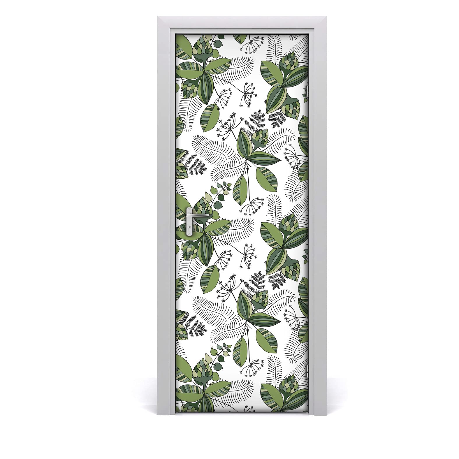 Autocollant de porte Jungle Vector Papier peint mural 85x200cm