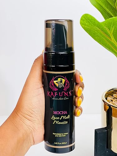 Miniatura 3 de KAFUNE - Mousse de cabello para fusión de tinte de encaje para pelucas de cabello humano, pelucas de encaje, tupés y postizos, acabado natural,