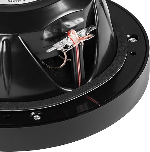 Vista 4 de BELVA BBMS8B - Altavoces coaxiales marinos marinos negros de 8 pulgadas, 2 vías, 500 W, pico (250 W RMS) para marinos/ATV/motocicletas/deportes