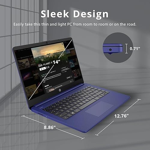 Miniatura 8 de HP Laptop Stream HD de 14 pulgadas, CPU Intel Celeron N4120, 16 GB de RAM, 64 GB eMMC, cámara web, gráficos Intel UHD, 1 año Office, Bluetooth,