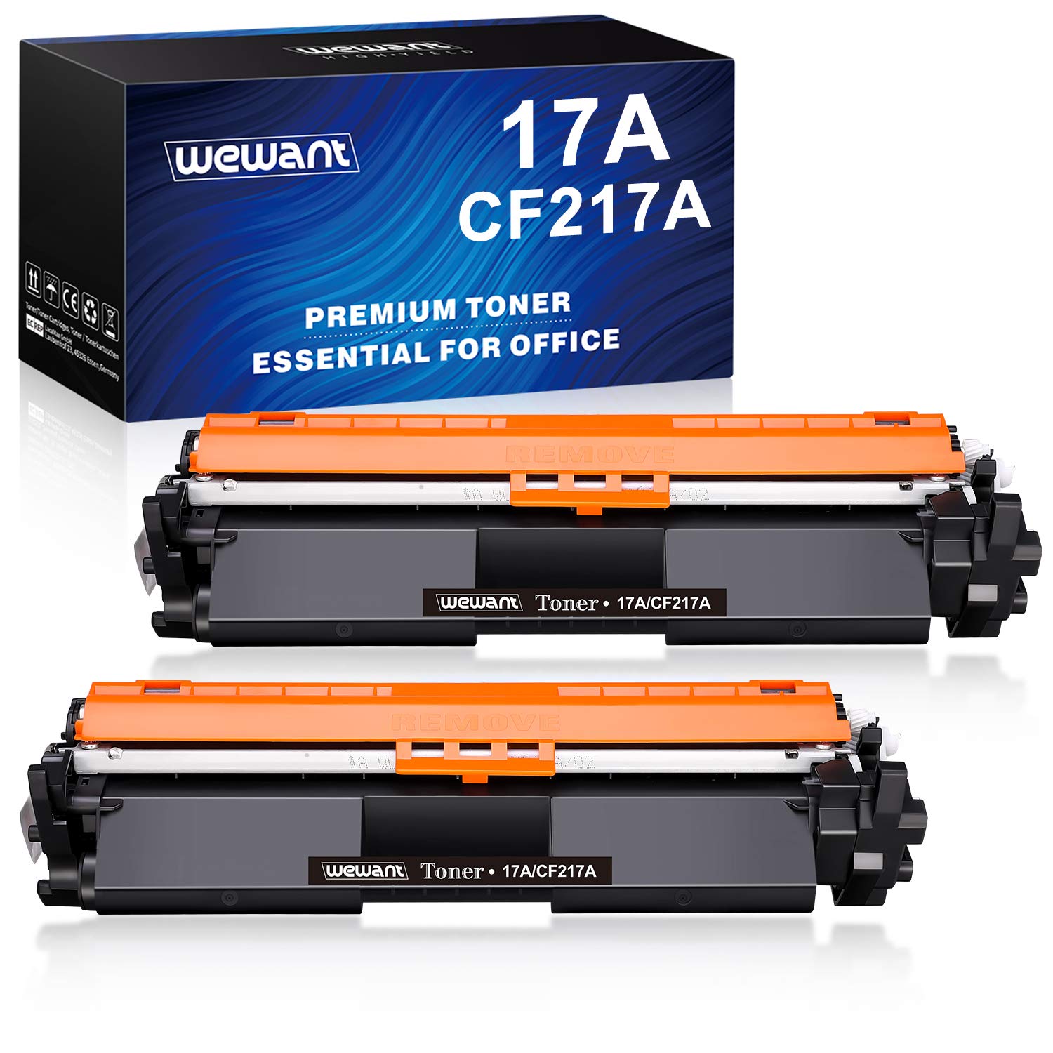 Wewant Toner 17A CF217A Replacement for HP 17A CF217A Toner Cartridge  Compatible with HP LaserJet Pro M102a M102w HP LaserJet Pro MFP M130a  M130nw M130fn M130fw 2 Black : Amazon.de: Computer \u0026