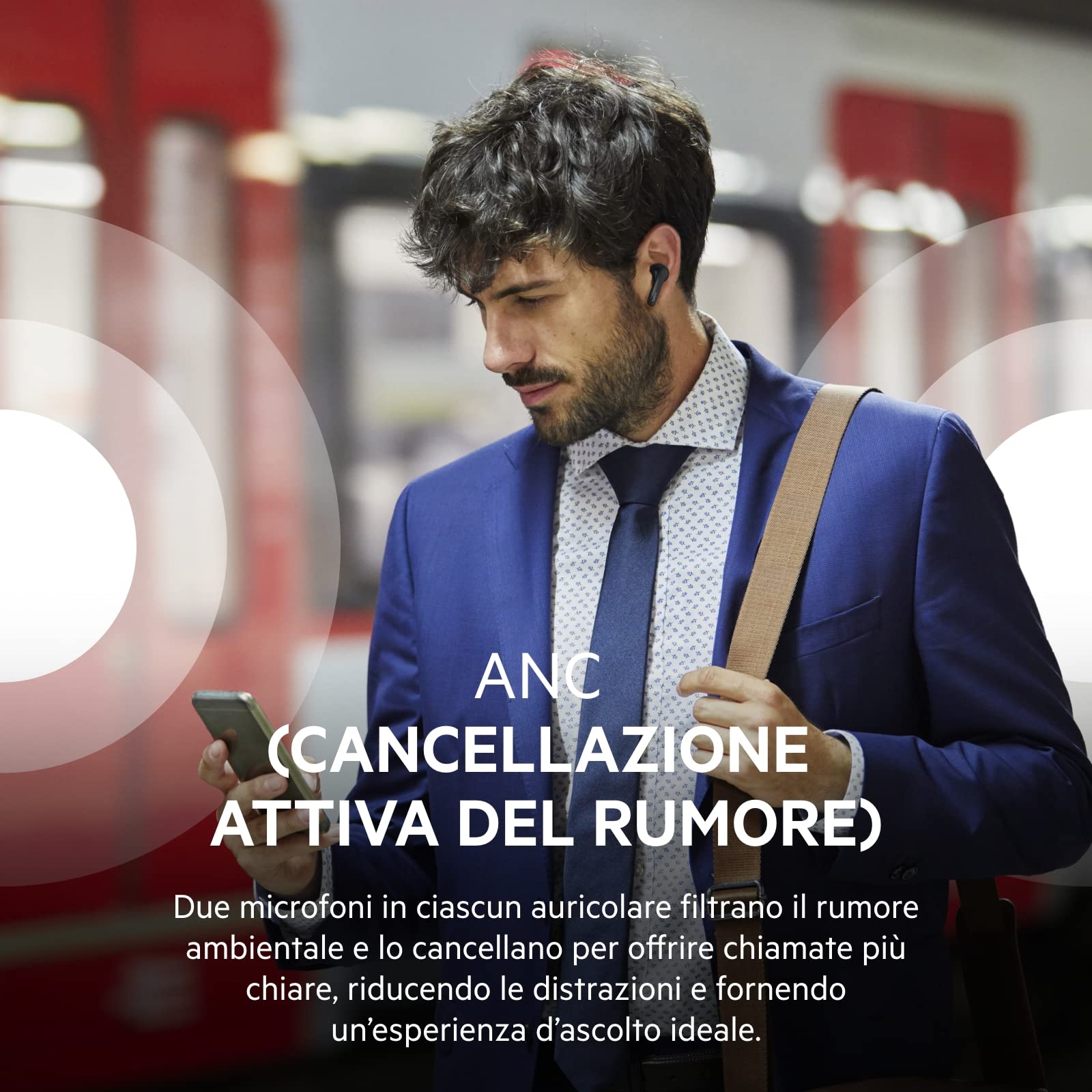 Belkin SOUNDFORM Flow Auricolari Bluetooth true wireless con cancellazione attiva del rumore, Cuffie in-ear, IPX5, 31 ore di riproduzione, per iPhone, Galaxy, Pixel - Nero, One Size, AUC006