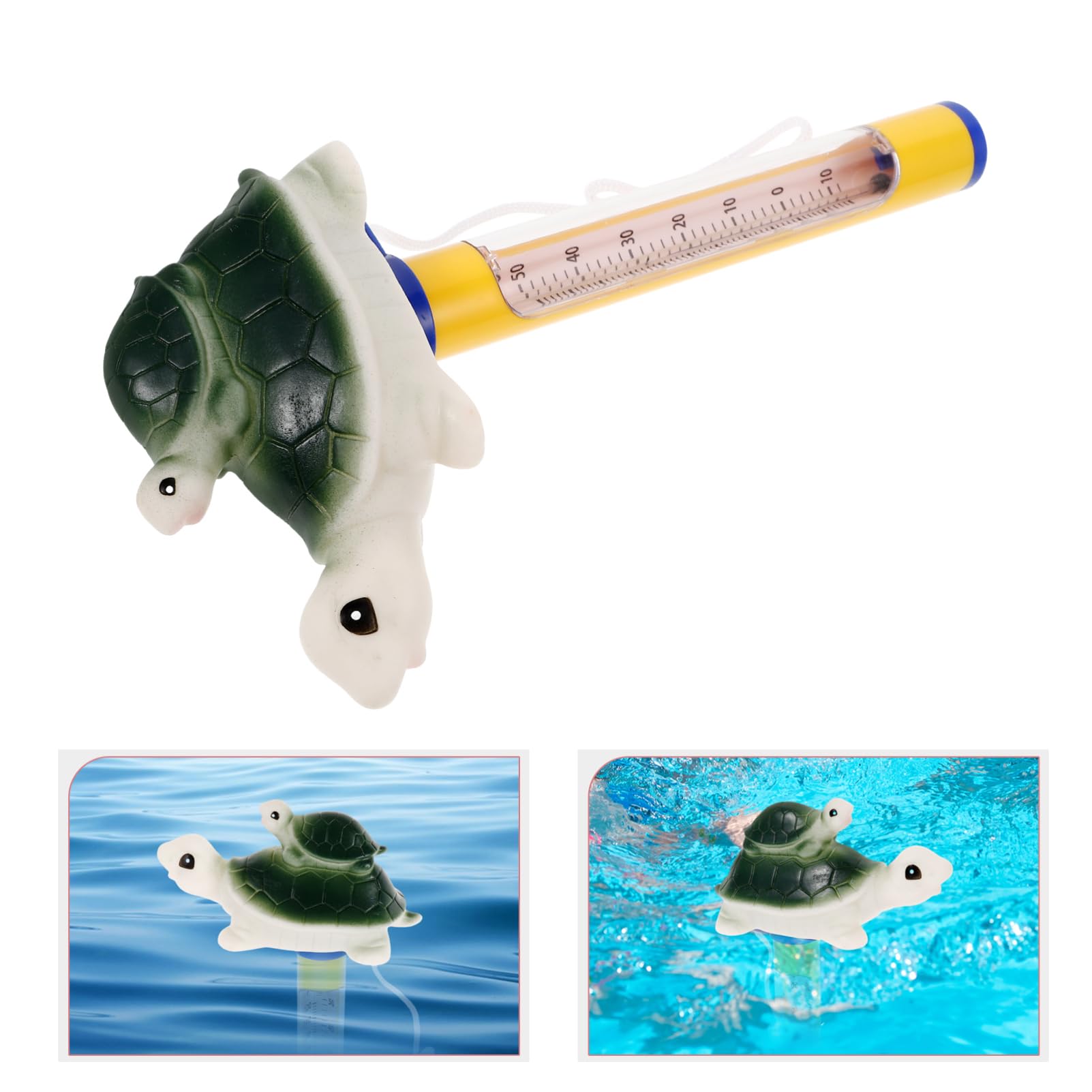 UPKOCH 3 Pezzi Termometro Galleggiante Forma per Piscina e da Della Temperatura per Design e Leggero per Bagni