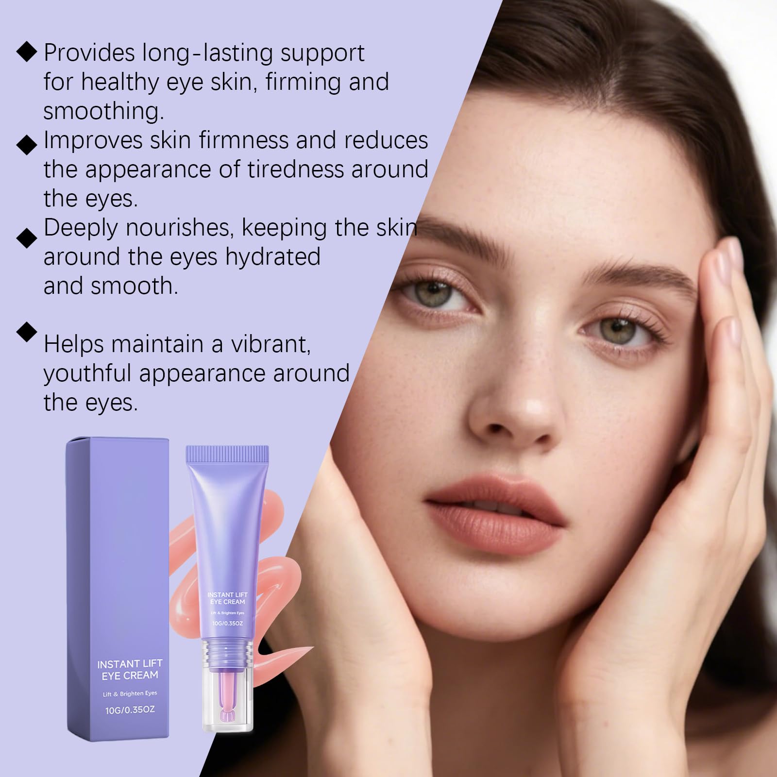Gel occhi lifting immediato, cura degli occhi anti-invecchiamento contro gonfiore, rughe e occhiaie, rassodante, idratante e rinfrescante, per tutti i tipi di pelle, assorbe rapidamente (6 pezzi)