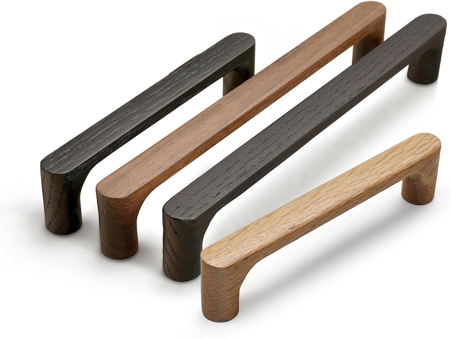 Burlywood Round 7-1/2in 8 Pcs Wooden Drawer Pulls Handle for Cabinets Kitchen Cabinet Door