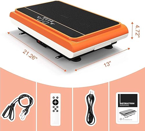 Miniatura 7 de Máquina de ejercicios con placa de vibración, máquina de plataforma de vibración de cuerpo entero con bandas de resistencia de barra de pilates para