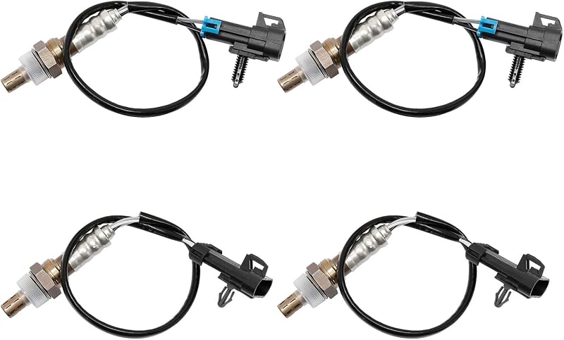 Sensor de oxigênio O2 HQPASFY 234-4012/234-4018 para Chevrolet, GMC e Cadillac – Kit com 4 unidades