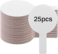 Yiphates 25 Pack Double-Sided Dry Erase Answer Paddles - Mini Handheld Whiteboards for Classroom Voting, Student Games & Quick Responses