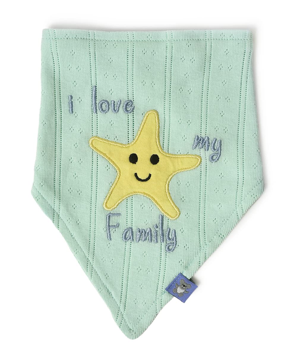Mi Arcus Cotton Printed Triangle Feeding Bib for for Baby/Girl/Boy/Kids/Newborn/Pack of 2 for 0-3 Months 1
