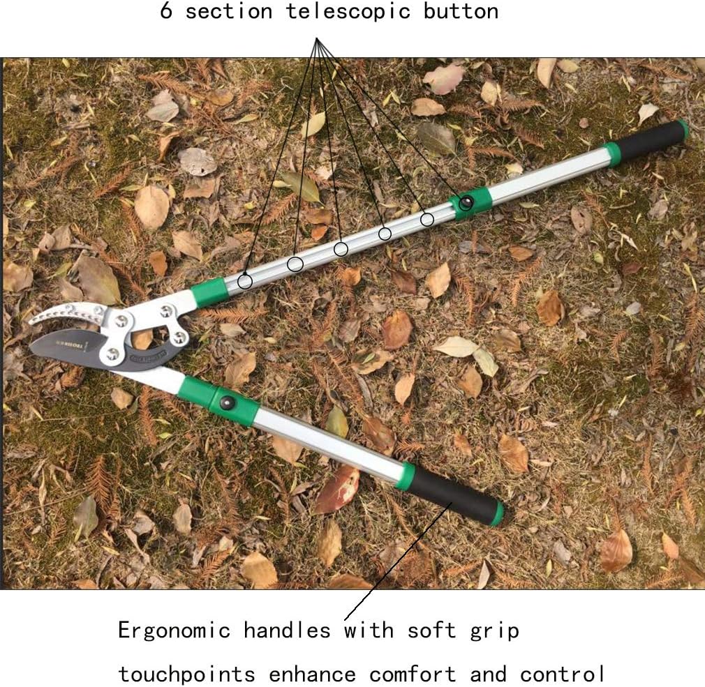 SK5 High-Performance Compound Action Anvil Lopper,Chops Thick Branches with Ease,2 Inch Cutting Capacity,28inch-40inch Telescoping Lopper, Tree Trimmer with Sturdy&Comfortable handle(A）